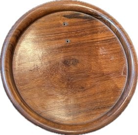 Antique Chinese Round Huanghuali Wood Stand (1 of 3)
