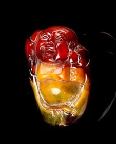 Antique Chinese Amber Buddha (1 of 2)