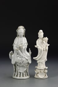 Two Antique Chinese Guanyin Statues (1 of 5)