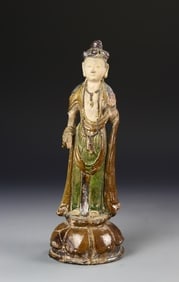 Antique Chinese Pottery Buddha (1 of 5)