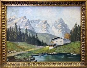 American Framed Oil on Canvas (1 of 2)