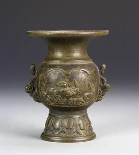 Antique Japanese Bronze Vase (1 of 6)