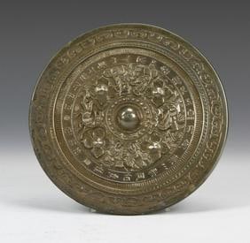 Antique Chinese Bronze Mirror (1 of 2)