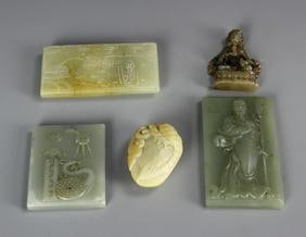 Five Chinese Jade Items - 2