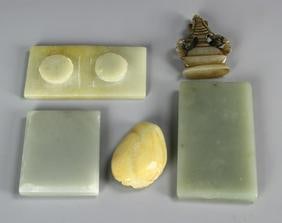 Five Chinese Jade Items - 3