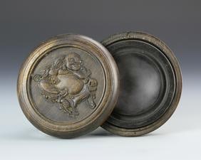 Antique Chinese Ink Stone and Carved Box (1 of 3)