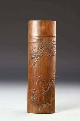 Antique Chinese Bamboo Wrist Rest (1 of 3)