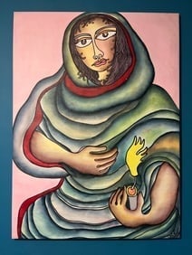 Prokash Karmakar ( 1933-2014) Well Known Indian Modern Master Artist (1 of 1)