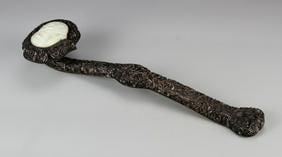 Antique Chinese Jade and Wood Ruyi Scepter (1 of 5)