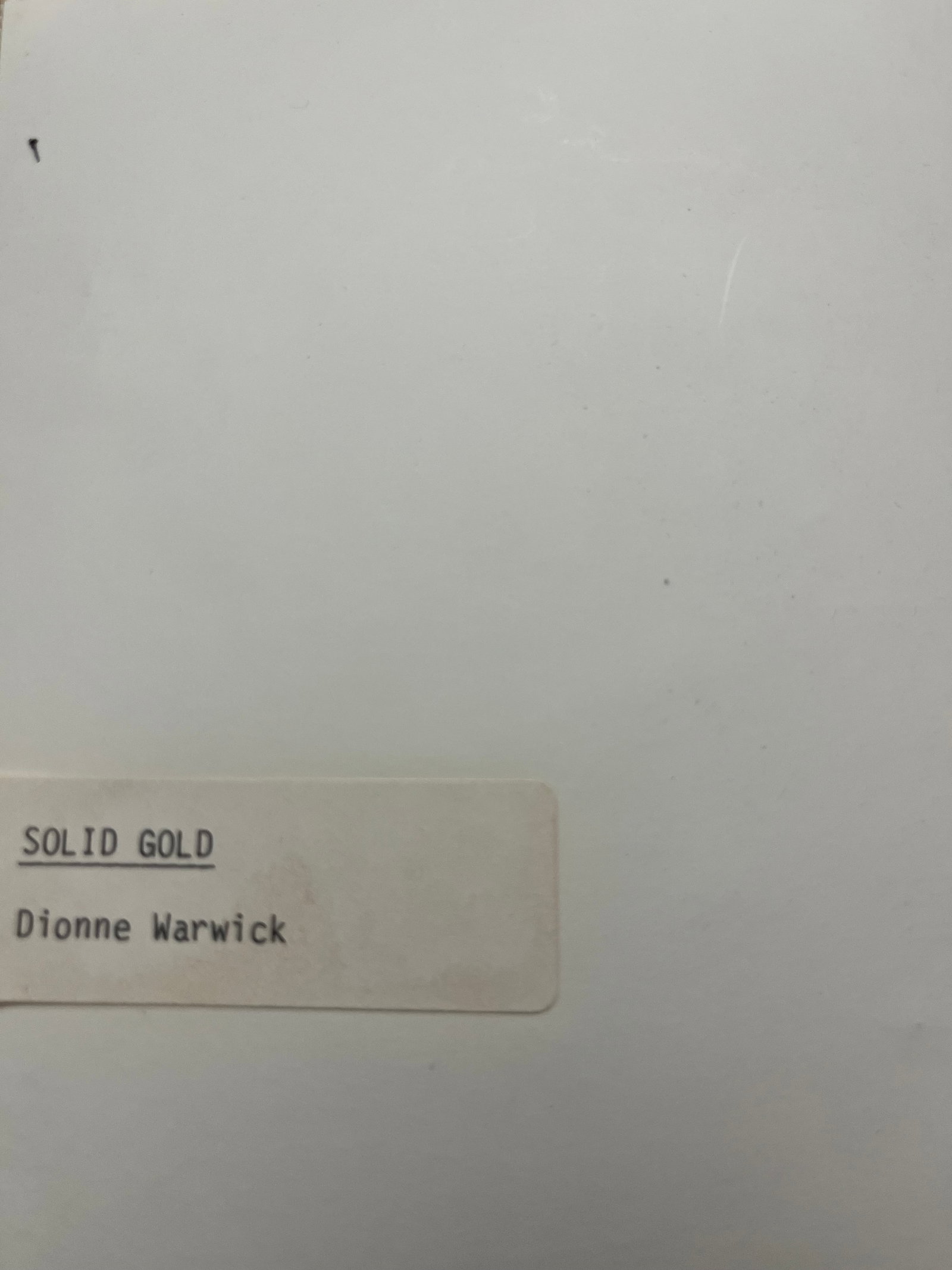 Dionne Warwick solid gold - 2