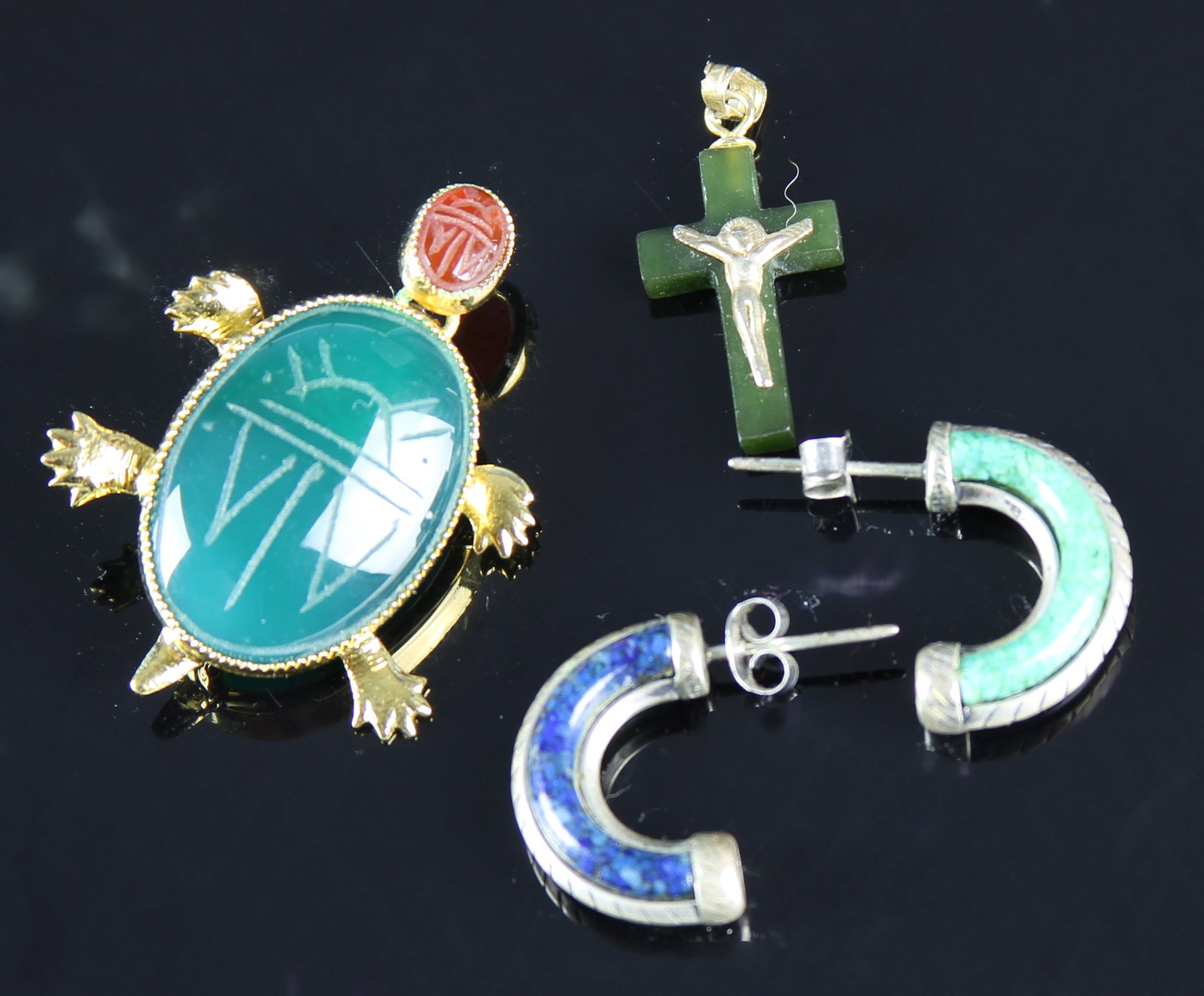 Four Chinese Jewelry Items (1 of 1)