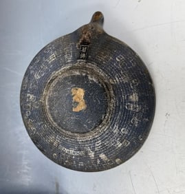 An antique and authentic Japanese cast iron teapot - 5