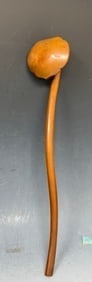 Antique Chinese Boxwood Ruyi Scepter: Antique Chinese Boxwood Ruyi Scepter, 12 1/4” L