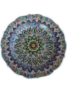 Wall Art Plate Turkish Ceramic Wall Hanging Plate Signed (1 of 2)