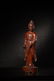 A Carved Wooden Standing Guanyin