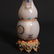 A Chinese Hetian Jade Double Gourd Vase With A Gilt - 10