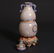 A Chinese Hetian Jade Double Gourd Vase With A Gilt - 4