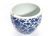 Chinese Porcelain Blue And White Flower Fish Bowl - 3