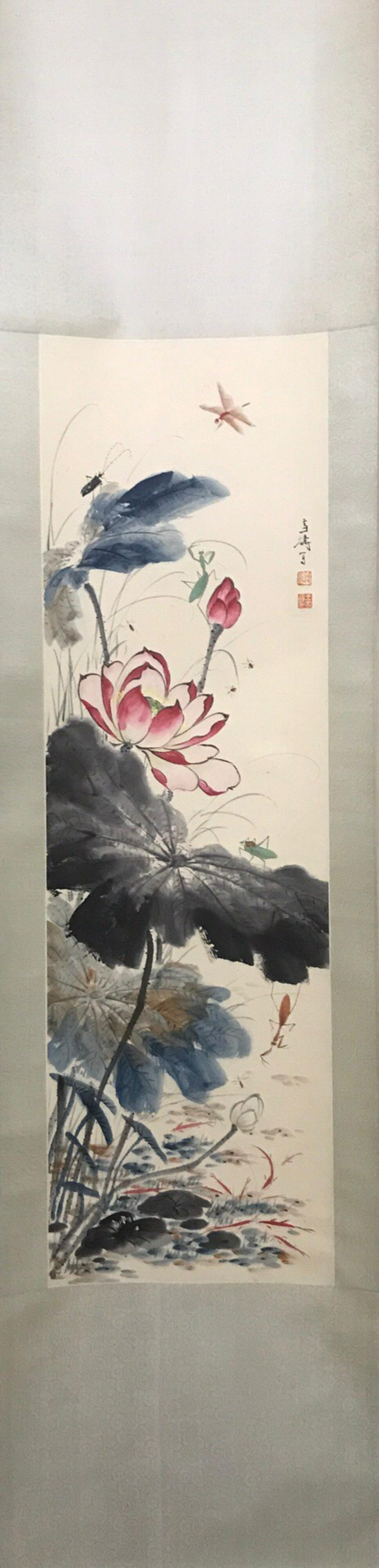 A Chinese Scroll Painting By Wang Xuetao (1 of 6)