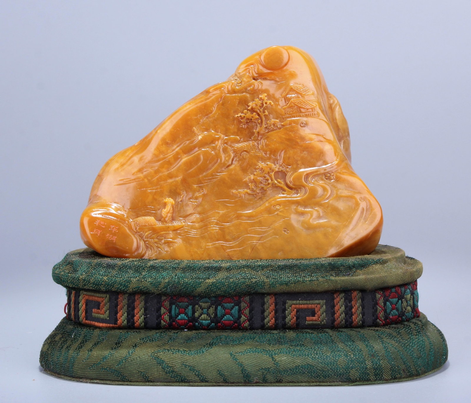 Carved Tianhuang Boulder: Carved Tianhuang Boulder H:9cm