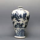 Blue and White Figural Meiping