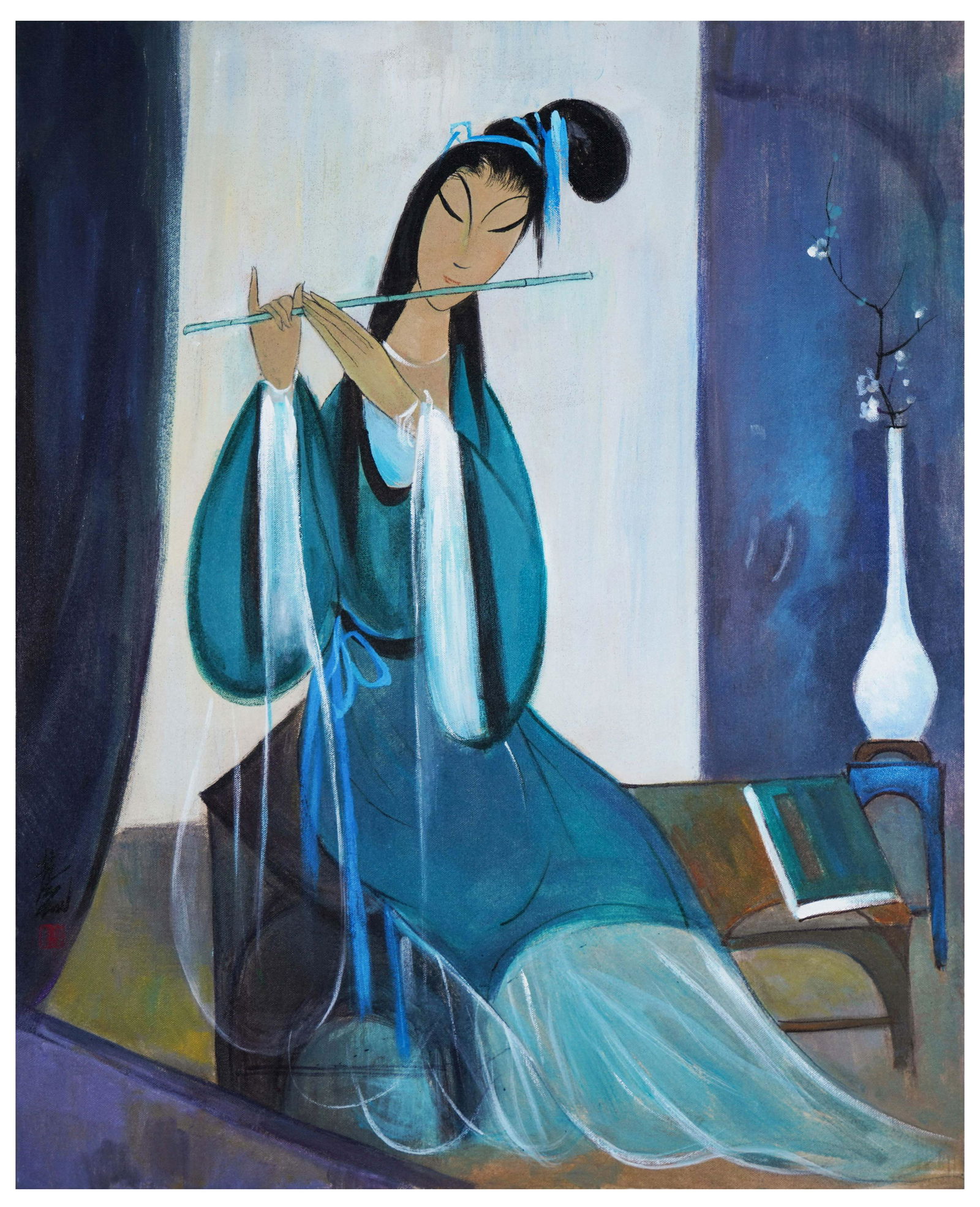 Lin Fengmian (1900-1991), Oil Painting (1 of 3)