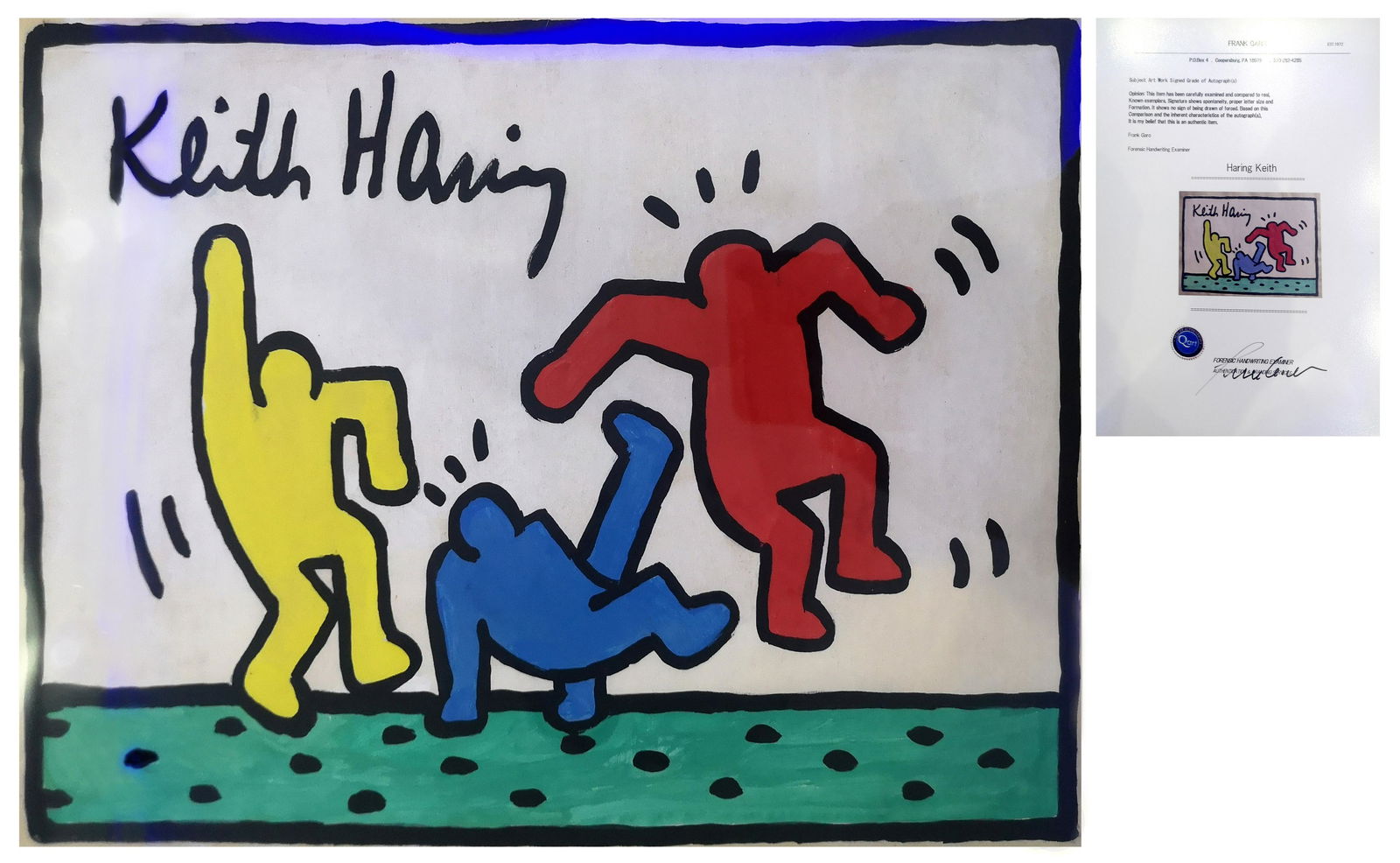 Keith Haring (1958-1990), Watercolor Painting (1 of 2)