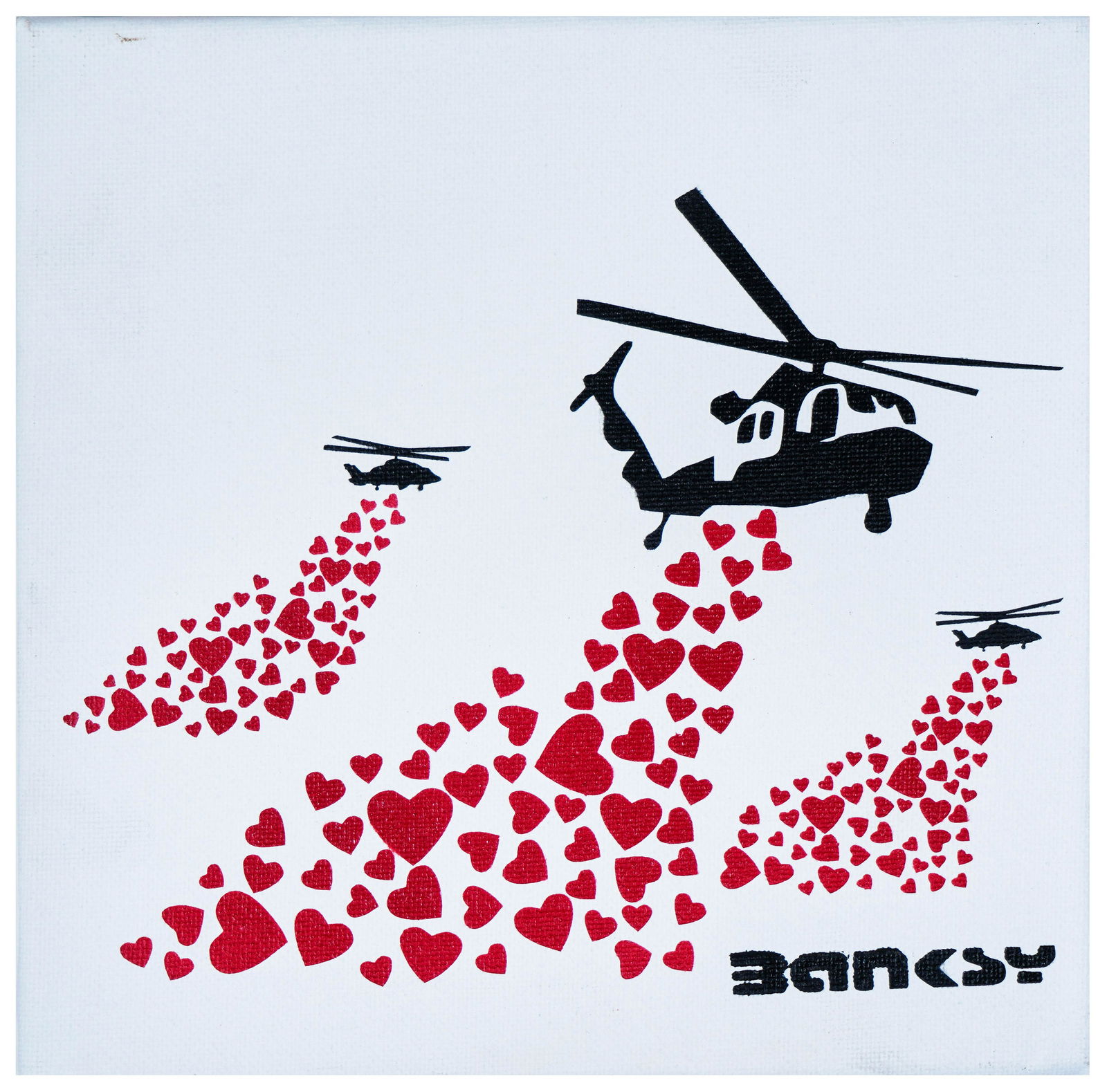 Banksy (B.1974), Graffiti on Canvas (1 of 1)