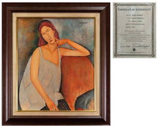 Amadeo Modigliani (1884-1920), Jeanne Hebuterne, Oil Painting on Canvas