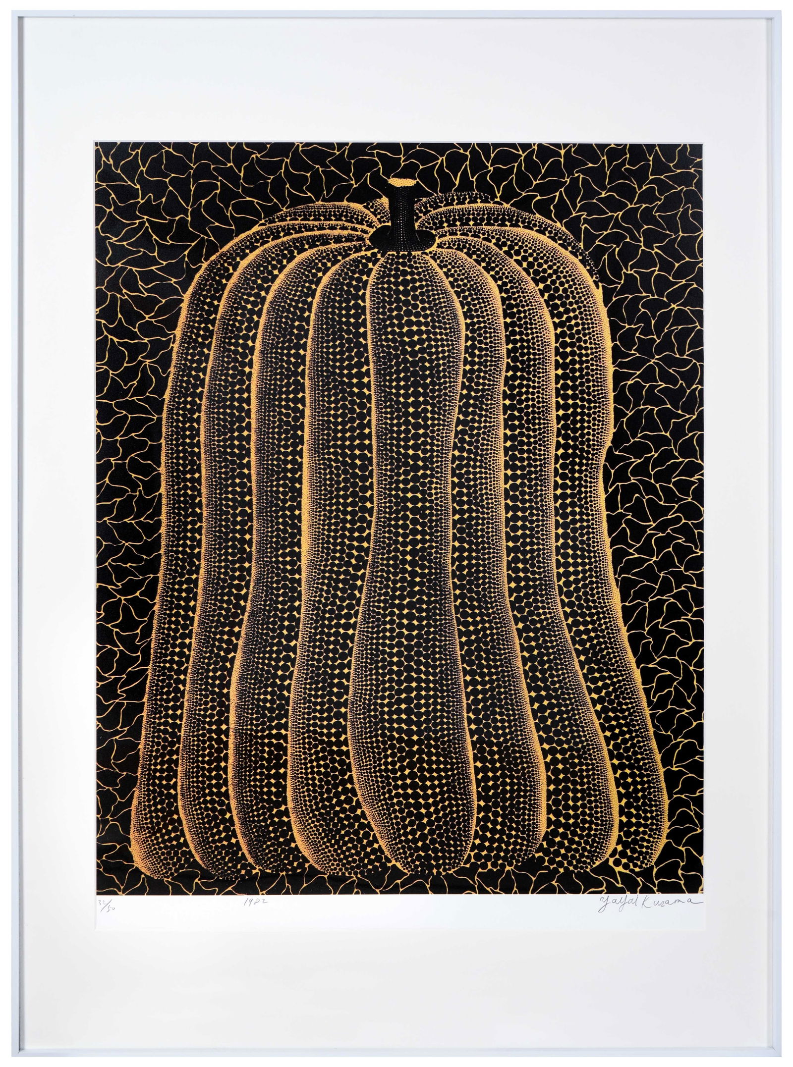 YAYOI KUSAMA (B.1929), SILKSCREEN PRINT: YAYOI KUSAMA (B.1929), SILKSCREEN PRINT Signed (lower right) Image Size: 26 3/8 x 20 3/8 inches (67cm x 52cm) Yayoi Kusama (B. 1929) is a Japanese contemporary artist who works primarily in sculpture
