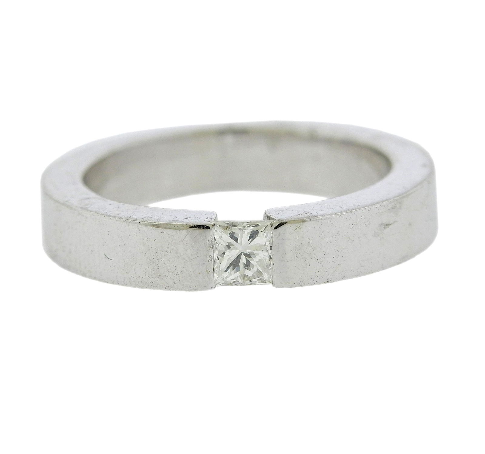 Platinum Diamond Wedding Band Ring (1 of 4)