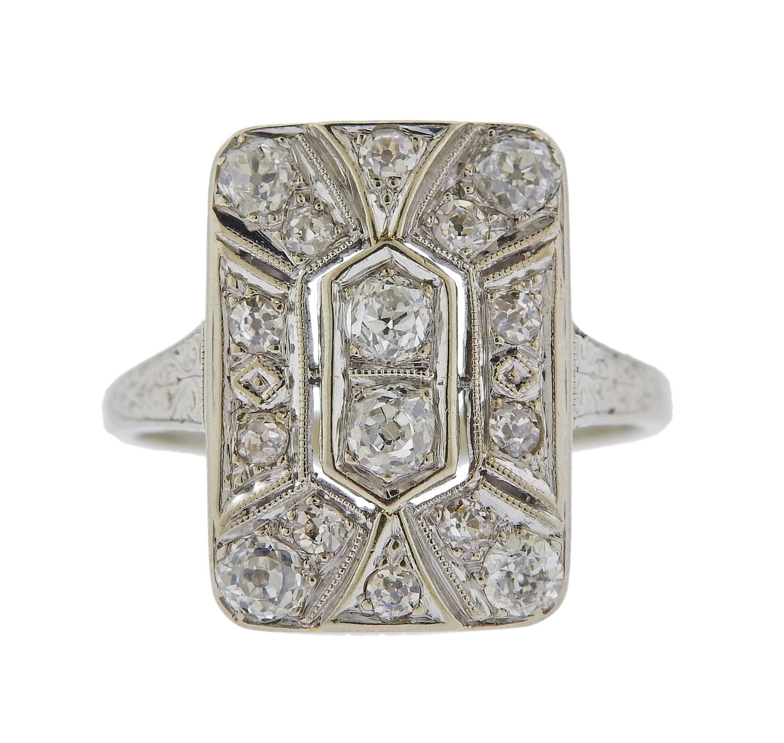 Art Deco 14k Gold Diamond Ring (1 of 5)