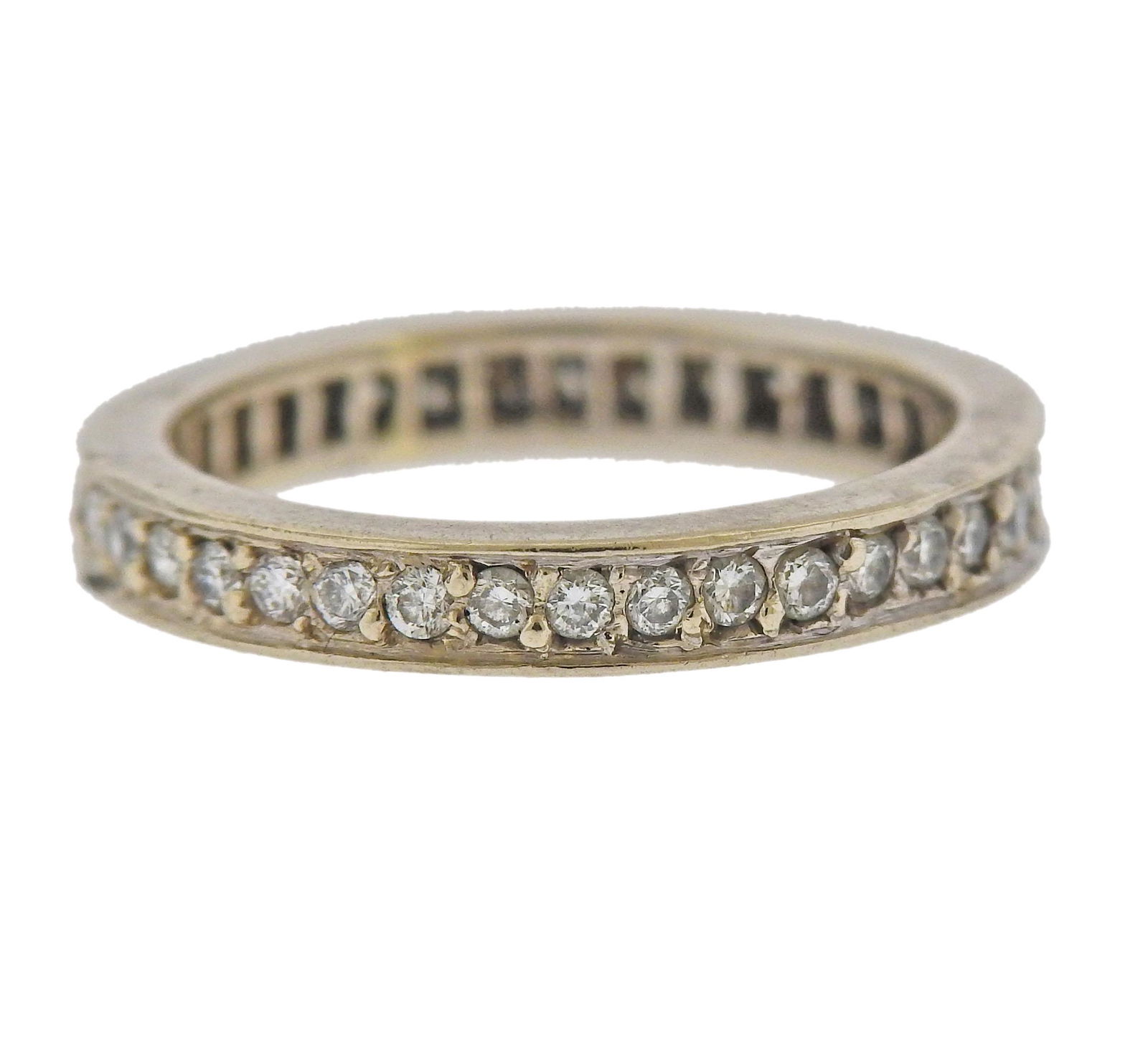 14k Gold Diamond Eternity Wedding Band Ring (1 of 3)
