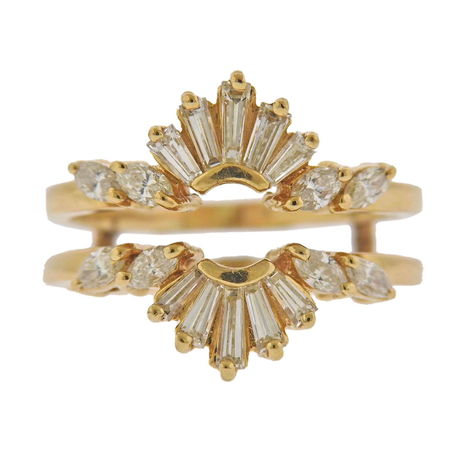 14K Gold Diamond Ring Guard Enhancer (1 of 4)