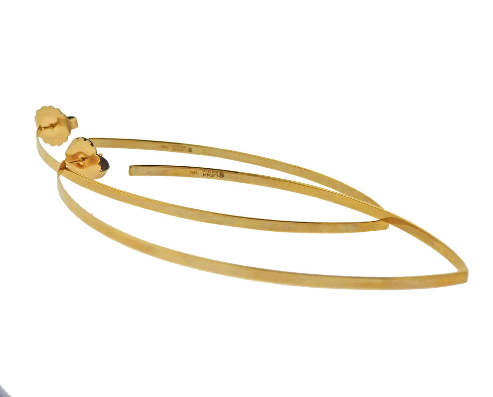 Lana Jewelry 14k Gold Large Geometric Hoop Earrings (1 of 4)