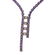 Ralph Lauren 18k Gold Diamond Amethyst Lariat Necklace - 2