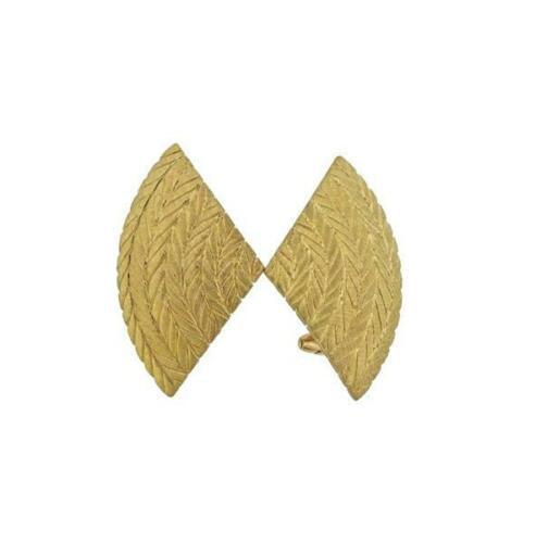 Buccellati 18k Gold Triangle Earrings (1 of 3)