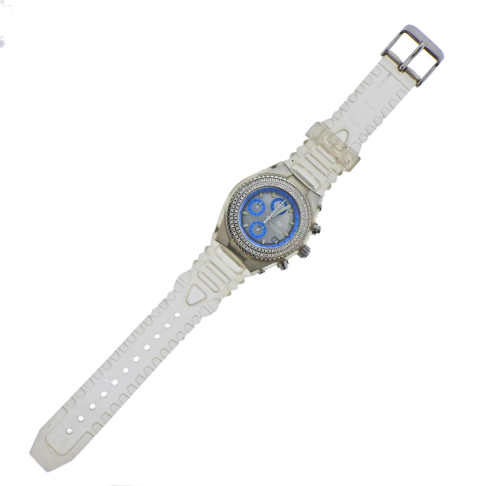 TechnoMarine Diamond MOP Chronograph Watch (1 of 4)