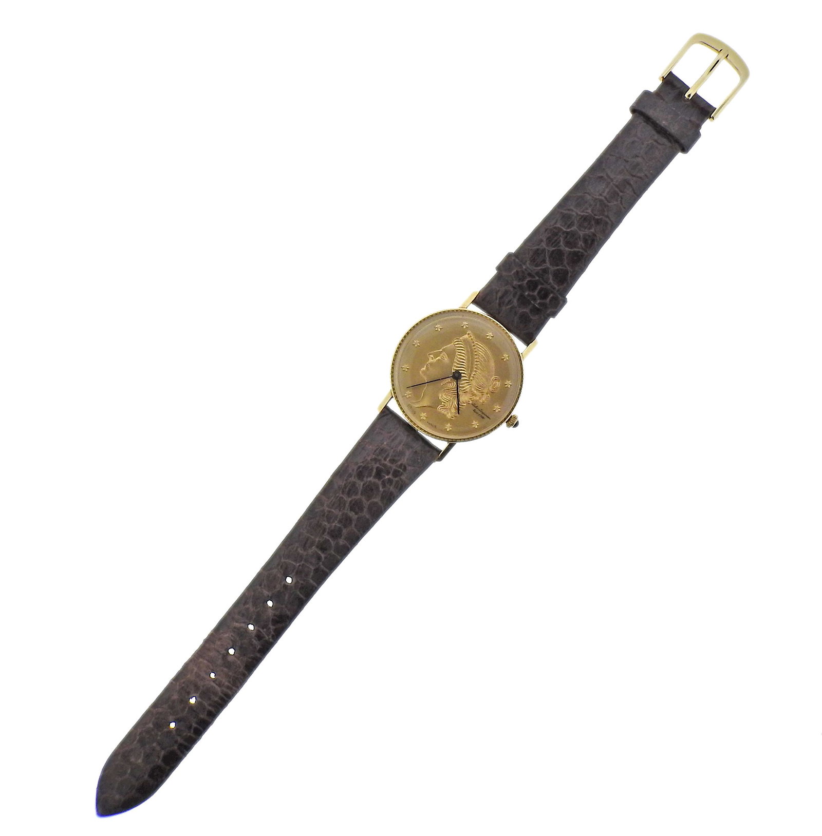 Jules Jurgensen 14k Gold Liberty Coin Watch (1 of 4)