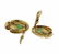 David Webb Carved Jade Gold Earrings - 2