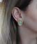 David Webb Carved Jade Gold Earrings - 5