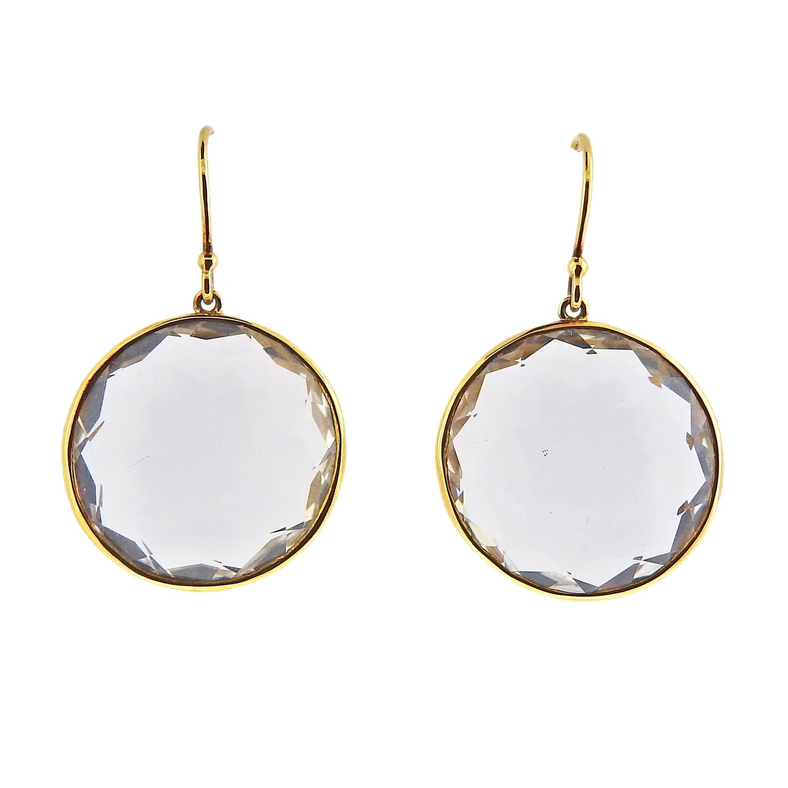 Ippolita 18k Gold Quartz Dangle Earrings (1 of 5)