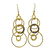 Ippolita 18k Gold Mini Hammered Jet Set Drop Earrings