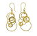 Ippolita 18k Gold Mini Hammered Jet Set Drop Earrings - 2