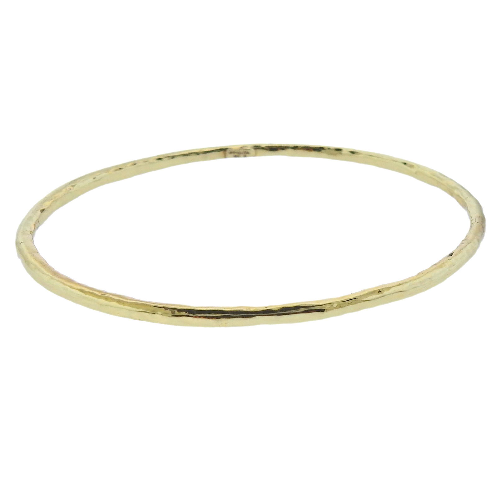 Ippolita 18K Gold Faceted Bangle Bracelet (1 of 4)