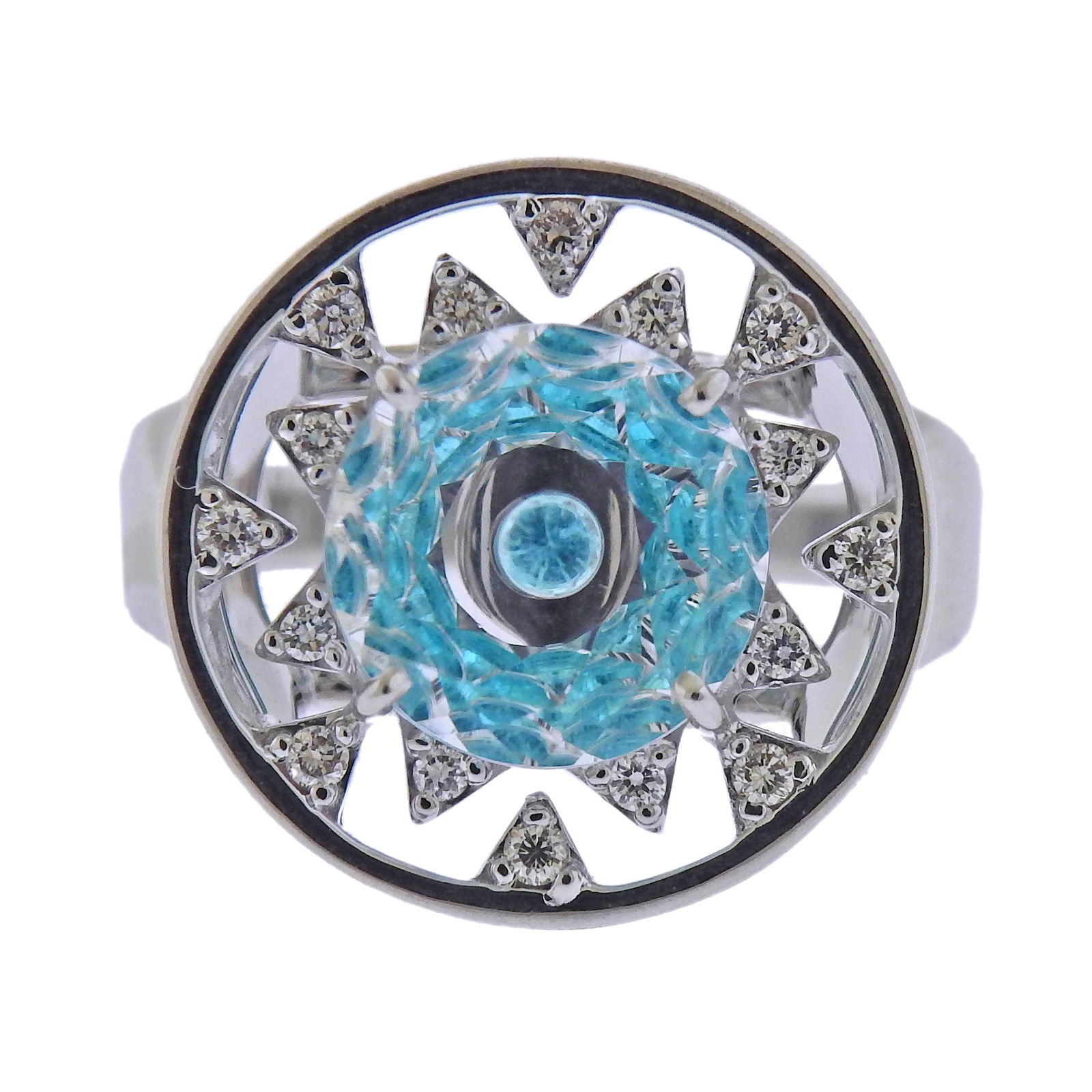 Vianna Brasil 18k Gold Paraiba Tourmaline Diamond (1 of 3)