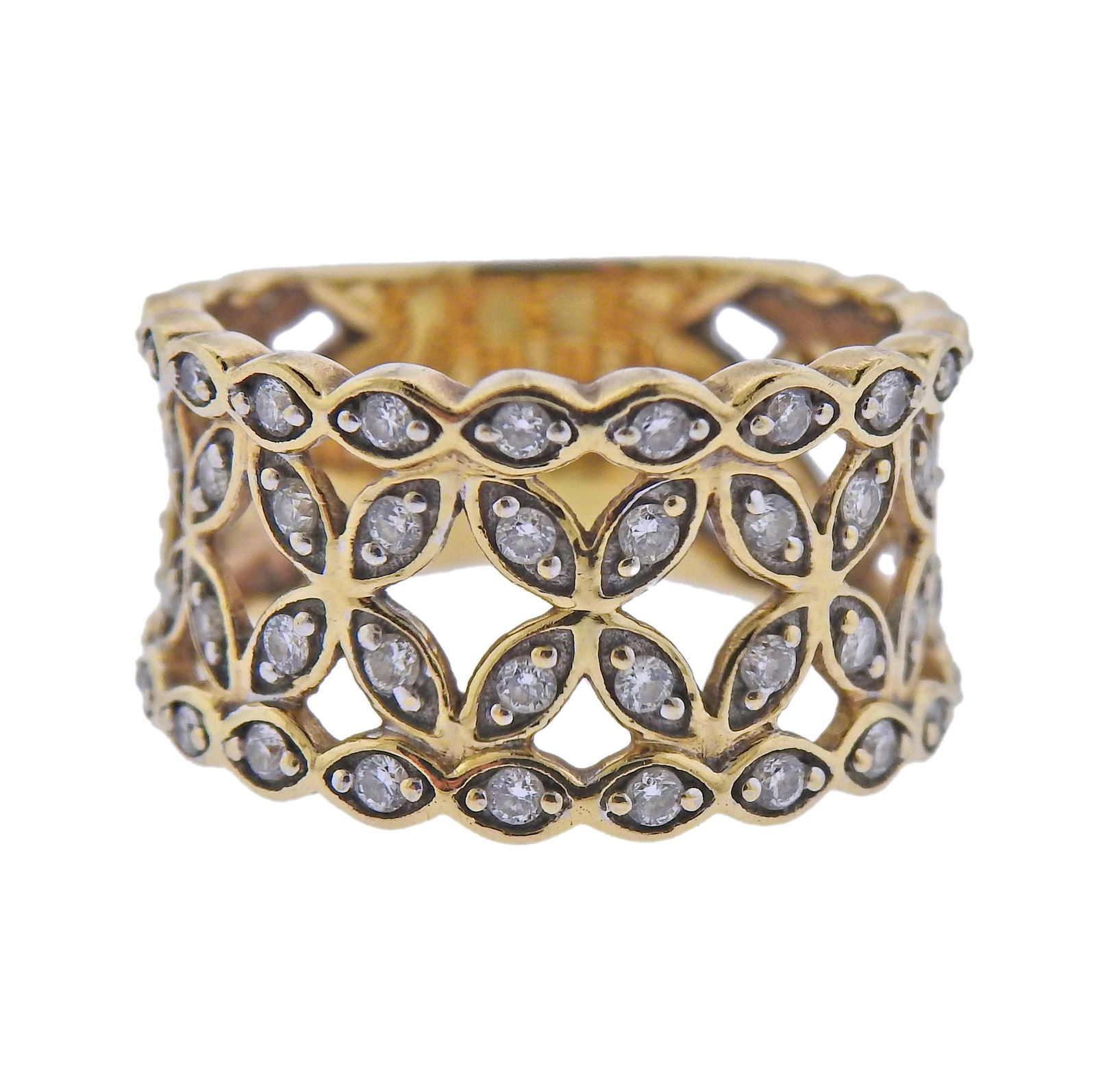 14k Gold Diamond Band Ring (1 of 3)