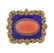 Antique 14k Gold Enamel Coral Brooch Pin