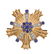 Tiffany & Co 14K Gold Diamond Sapphire Brooch Pin