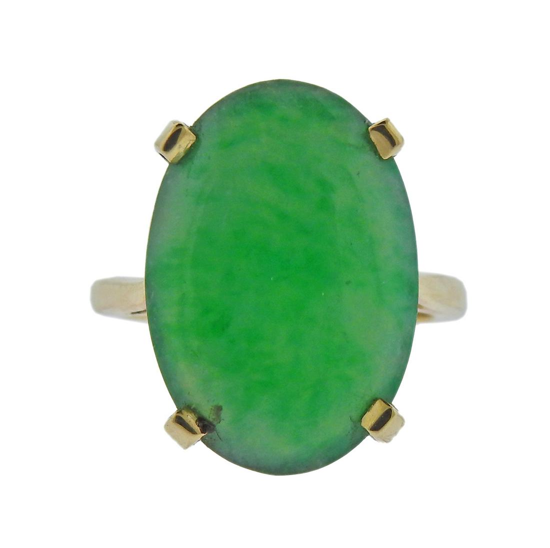 14k Gold Jade Ring (1 of 4)